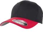 Flexfit Wooly Combed 2-Tone Cap, black / red, L/XL