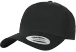 Flexfit 5-Panel Curved Classic Snapback Cap, black