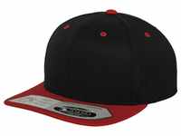 Flexfit 110 Fitted Snapback Cap, black / red
