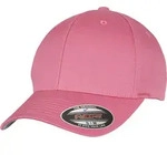 Flexfit&reg; Wooly Combed Bacecap mit Flexband f&uuml;r eine optimale Passform, dark pink,