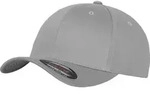 Flexfit&reg; Wooly Combed Bacecap mit Flexband f&uuml;r eine optimale Passform, silver, S/M