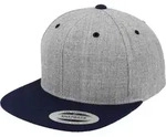 Flexfit Classic Snapback 2-Tone Cap, heather/navy