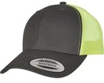 Flexfit Retro Trucker 2-Tone Cap, charcoal/neon green