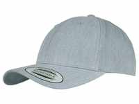 Flexfit Curved Classic Snapback Cap, heather grey