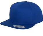 Flexfit Classic 5 Panel Snapback Cap, royal