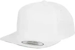 Flexfit Classic 5 Panel Snapback Cap, white