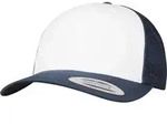 Flexfit Retro Trucker Colored Front Cap, navy/white/navy