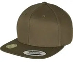 Flexfit Organic Cotton Snapback Cap, burnt olive