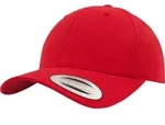 Flexfit Curved Classic Snapback Cap, red