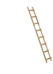 Euroline Holz-Dachdeckerauflegeleiter Nr. 11101 - 1 x 10 1110110