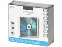 Vivanco CD/DVD Slim Case, 10er Pack 31695