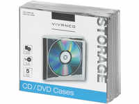 Vivanco CD/DVD Jewel Case, 5er Pack 31691