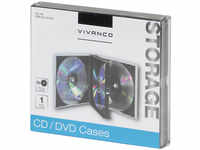 Vivanco CD/DVD Jewel Case für 4 CD's, 31704