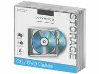 Vivanco CD/DVD Double Jewel Case, 5er Pack 31702