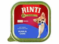 Rinti Gold Mini Nassfutter für kleine Hunde, Huhn & Gans 16x100g