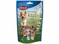 TRIXIE Premio Fish Chicken Hundesnack, Hühnchen & Lachs, Rolls, 75 g