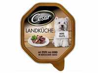 Mars Cesar Schale Landküche Hundefutter, Pute & Rind 14x150g