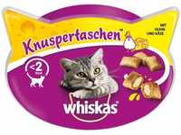 Whiskas Knuspertaschen Katzenleckerlis, Huhn & Käse 60g