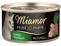 Miamor Feine Filets Naturelle, Bonito-Thunfisch 24x80g