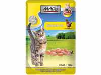 MACs Cat Pouch Pack Frischebeutel, Hähnchen pur mit Kräutermix, 12x100g