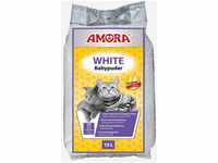 Amora Compact White Katzenstreu mit Babypuderduft, 15 ltr