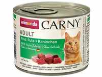 Animonda Carny Adult Katzenfutter, Rind, Pute & Kaninchen 6x200g
