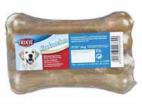 TRIXIE Hunde Rinderhaut Kauknochen, 2 Kauknochen, gepresst, ca. 60 g / 13 cm