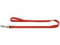 Hunter Hundeleine Nylon, 1,00 m, 20 mm breit, rot