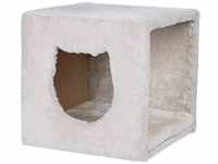 TRIXIE Katzenhöhle Kuschelhöhle für Regal, 37 × 33 × 33 cm, lichtgrau