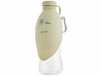 Hunter Outdoor Hunde Trinkflasche mit Silikonnapf List, 550 ml, beige