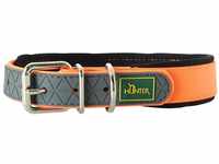 Hunter Hundehalsband Convenience New Comfort, XS-S: 22-30 cm, 20 mm, neonorange
