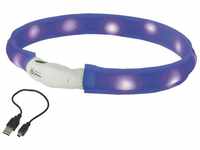 Nobby LED Leuchtband für Hunde breit VISIBLE, L: 25 mm, 70 cm, blau