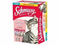Schmusy Katzenfutter Ragout in Sauce Vorteilspack, Vorteilspack 12x100g