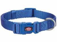 TRIXIE Premium Hundehalsband aus Nylon, S: 25–40 cm/15 mm, royalblau
