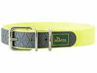 Hunter Hunde Halsband New Convenience, L, L47-55cm, B25mm, neongelb