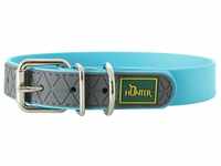 Hunter Hunde Halsband New Convenience, M-L, L42-50cm, B25mm, türkis