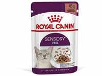 Royal Canin Sensory Feel Stimulation Katzen Nass Futter, 12x85g, in Sauce