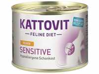 Kattovit Feline Diet Sensitive Diät Katzenfutter, Pute 12x185g