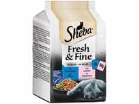 Sheba Katzenfutter Portionsbeutel Fresh & Fine, 6 x 50 g, Thunfisch & Lachs in...