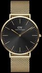 Daniel Wellington DW Uhr Classic Mesh Onyx Gold 40mm