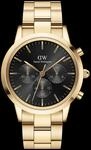Daniel Wellington DW Uhr Iconic Chronograph Link Onyx G 42mm Gold