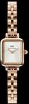 Daniel Wellington DW Uhr Quadro Mini Arch 3-link White Sunray Rose Gold...