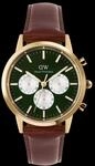 Daniel Wellington DW Uhr Iconic Chronograph St Mawes Emerald Panda Gold 42mm