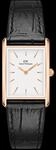 Daniel Wellington DW Uhr Bound Black Crocodile Rose Gold 22x32
