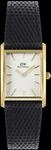 Daniel Wellington DW Uhr Bound Black Lizard Guilloch&eacute; Gold 24x35mm
