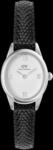 Daniel Wellington DW Uhr Ophelia Mini Black Lizard White Guilloch&eacute; Silver 22x25.5mm