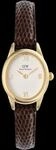Daniel Wellington DW Uhr Ophelia Mini Dark Brown Lizard White Guilloch&eacute; Gold