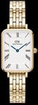 Daniel Wellington DW Uhr Quadro Roman Numerals 5-Link Gold 20x26mm