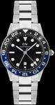 Daniel Wellington DW Uhr Iconic GMT Link Black Blue Ceramic Bezel Silver 40mm