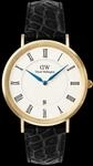 Daniel Wellington DW Uhr Classic Roman Numerals Date Black Croc Belly Gold 40mm